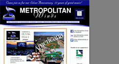 Desktop Screenshot of metropolitanwinds.org