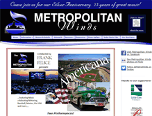 Tablet Screenshot of metropolitanwinds.org